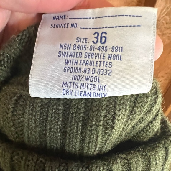 USMC wooly pully sweater - Picture 7 of 7